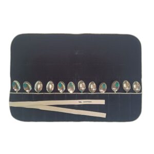 Non-oxidising cutlery cloths - for 12 coffee/sweet/ice spoons