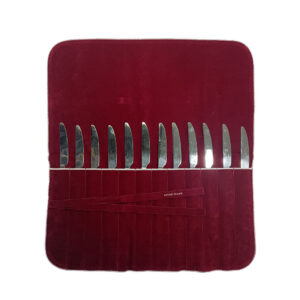 Cutlery Cloths - For 12 Table Knives - Bordeaux Color