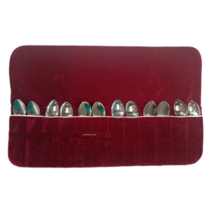 Cutlery Cloths - For 12 Table Spoons - Bordeaux Color