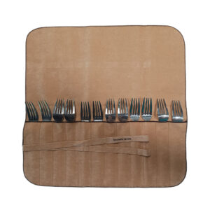 Cutlery Cloths - For 12 Table Forks - Beige Color