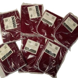 Cutlery Cloths - Complete set for 77 pcs. - Bordeaux color