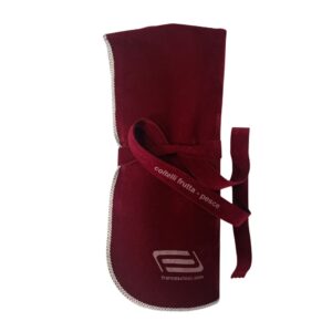 Panni per Posateria - Per 6 Coltelli da frutta/pesce - Colore Bordeaux
