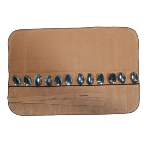 Panni per Posateria - Per 12 Cucchiaini da caffè/dolce/gelato - Colore Beige