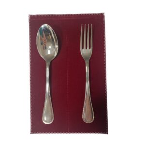 Panni per Posateria - 2 pz. Servire - Colore Bordeaux