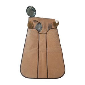 Panni per Posateria - 5 pz. Servire - Colore Beige